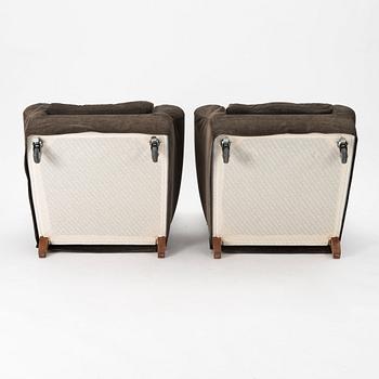 Antonio Citterio, "Nonna Maria", a pair of easy chairs and one ottoman, Flexform, Italy.