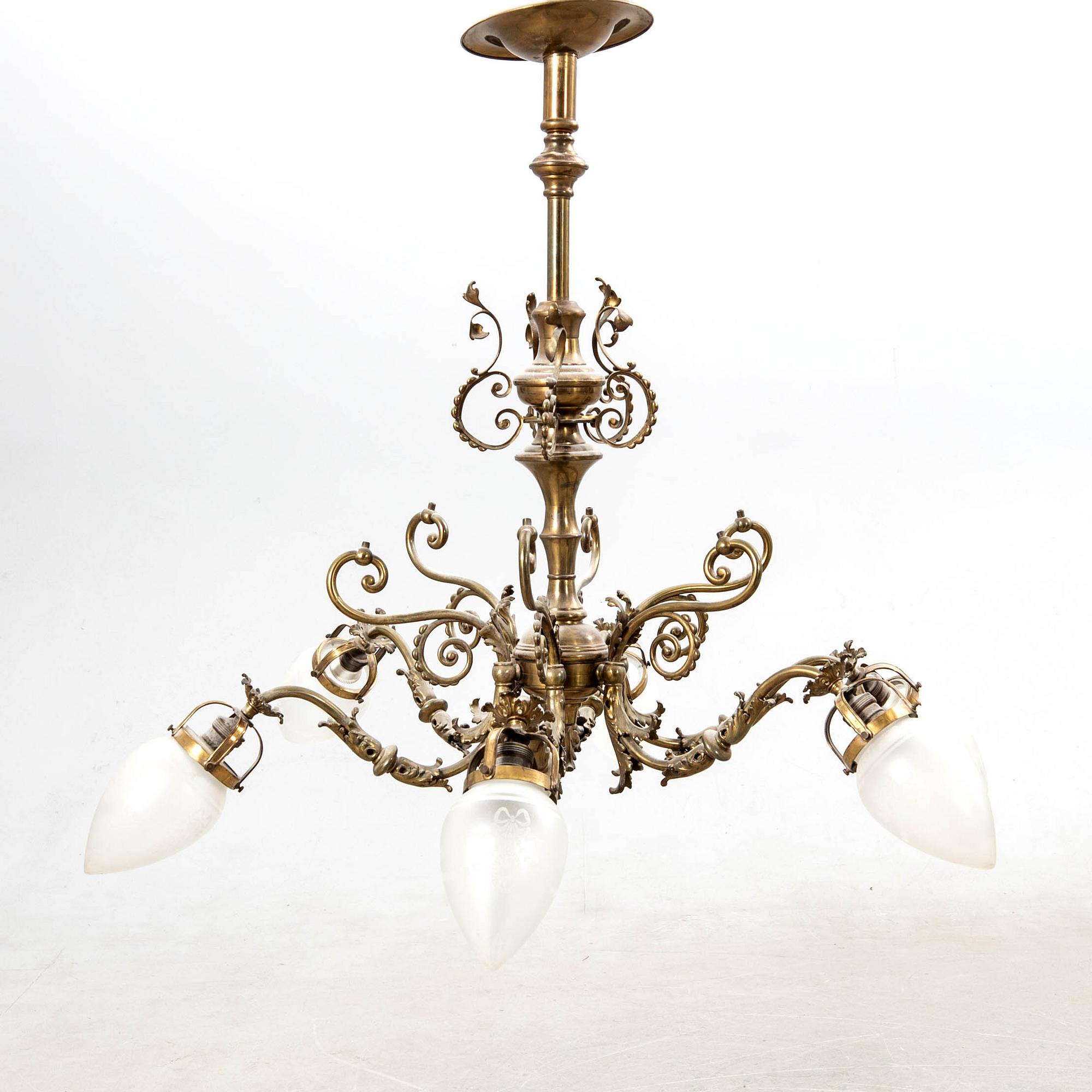 Ceiling lamp Neo-Rococo circa 1900.