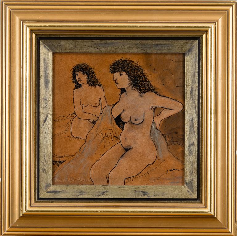 PENTTI KOIVIKKO, olja på pannå, signerad och daterad -78.