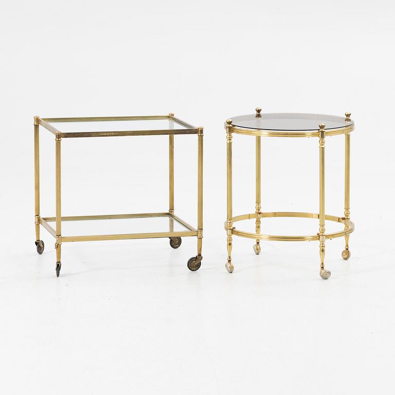 Serveringvagn, 2 st, 1900-tal.