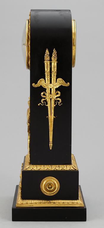 A French Empire mantel clock by C. G. Maniere.