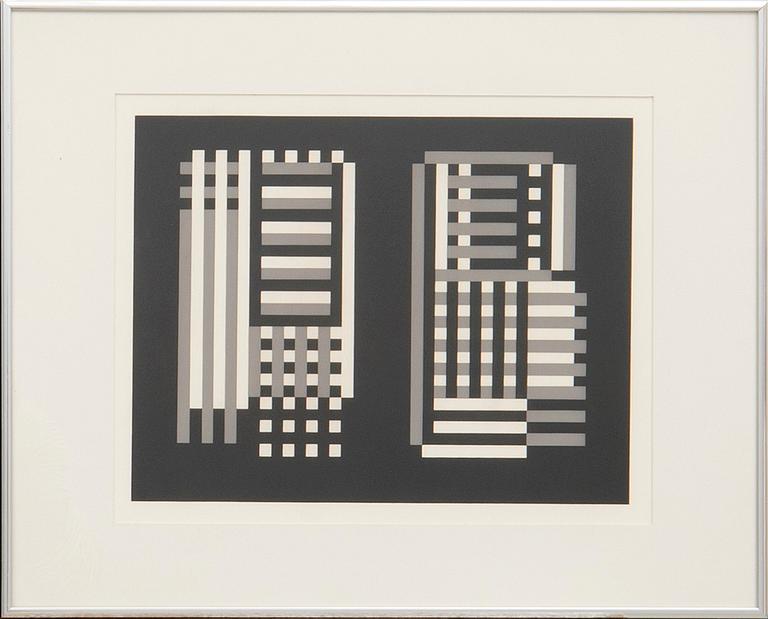 Josef Albers, 2 st Utan titel ur "Formulation, Articulation" 1973.