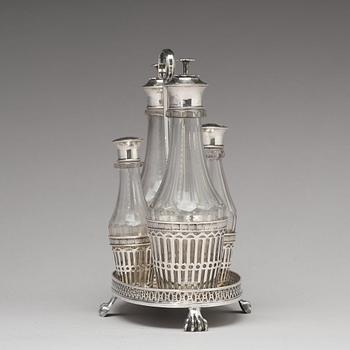 Pehr Zethelius, bordsurtout, silver, Stockholm 1808. Sengustaviansk.