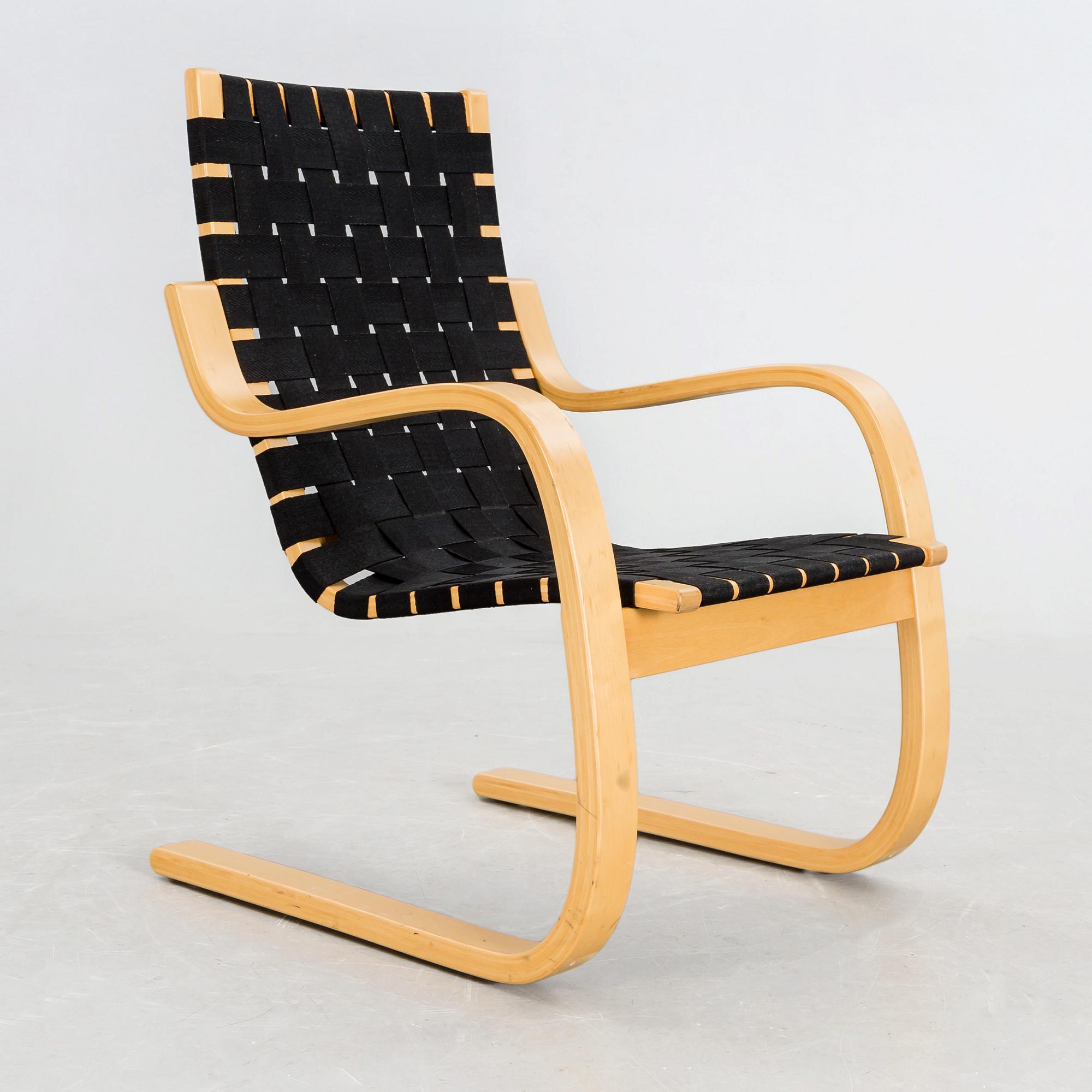 ALVAR AALTO, fåtölj, "modell 406", Artek,
