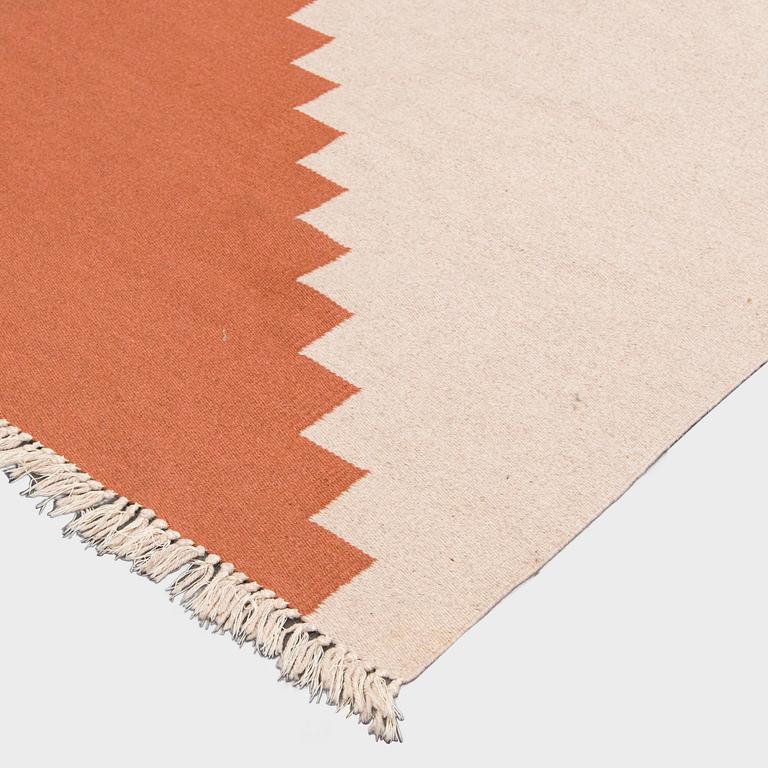 Tarja Laakso, A finnish flat weace carpet, made to order, manufacturer Kouvola Taito Shop. Circa 500 x 140 cm.