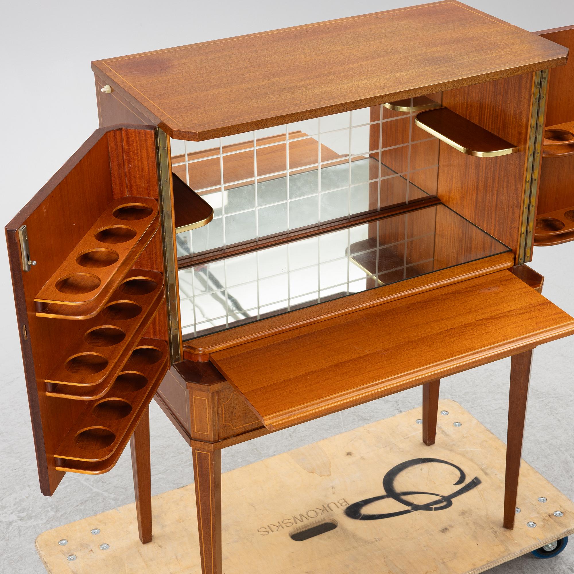 Bar cabinet, mid-20th century.