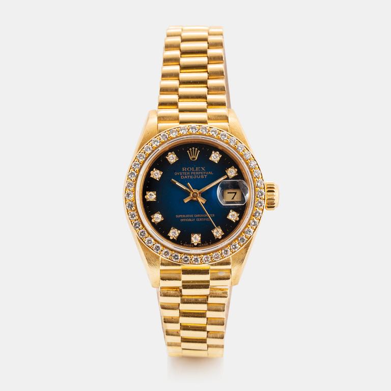 Rolex, Datejust, "Blue Diamond Vignette Dial".