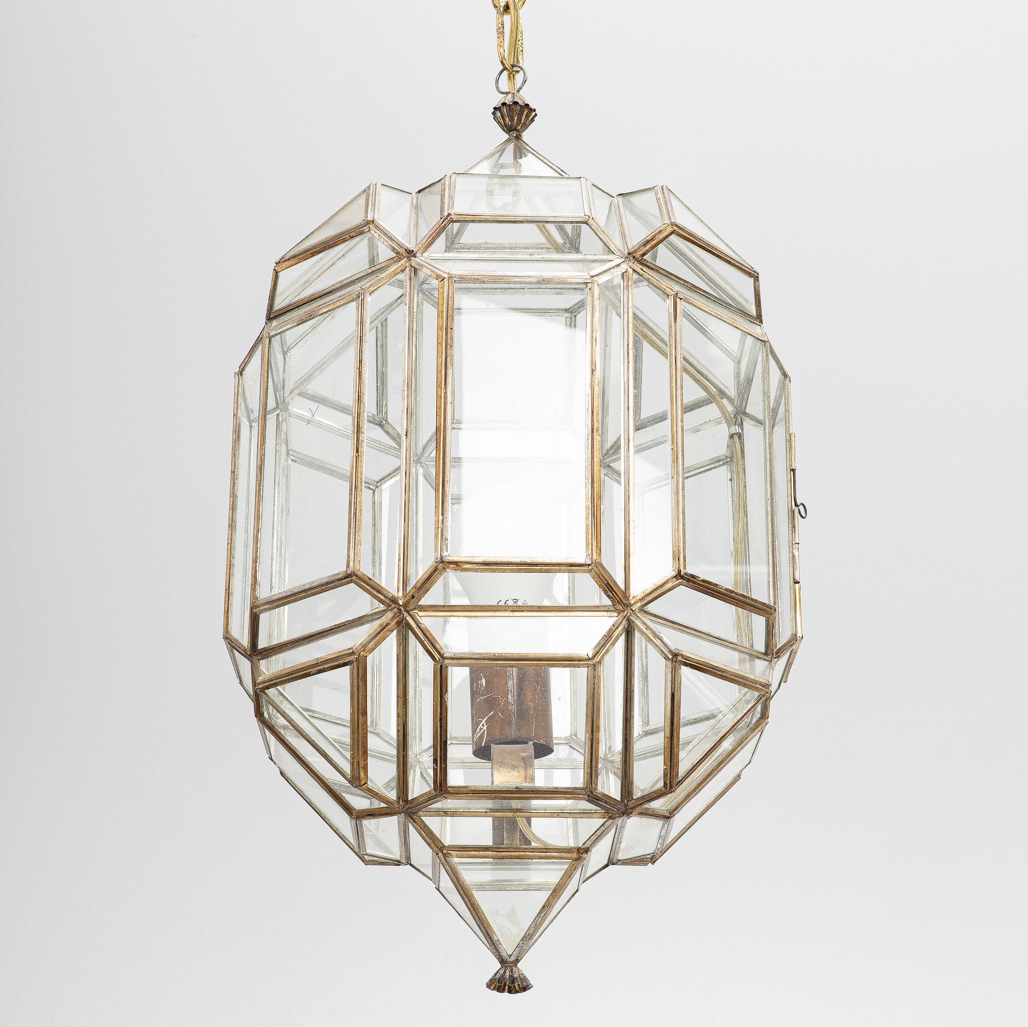 Ceiling lantern, 20th century.