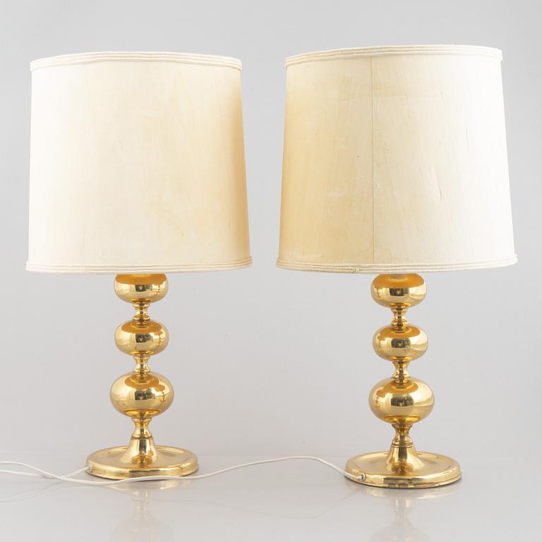 Table lamps, a pair, NAFA, second half of the 20th century.