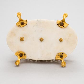 A French or Swedish Empire writing stand, mid 19th century.