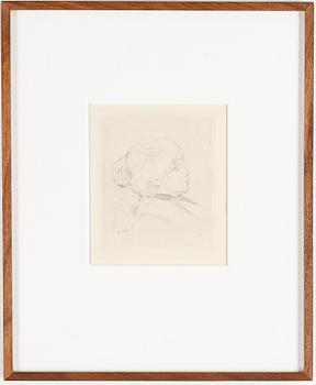 PIERRE-AUGUSTE RENOIR, etsning, motiv från 1892, tryckt ca 1923, signerad i plåten.