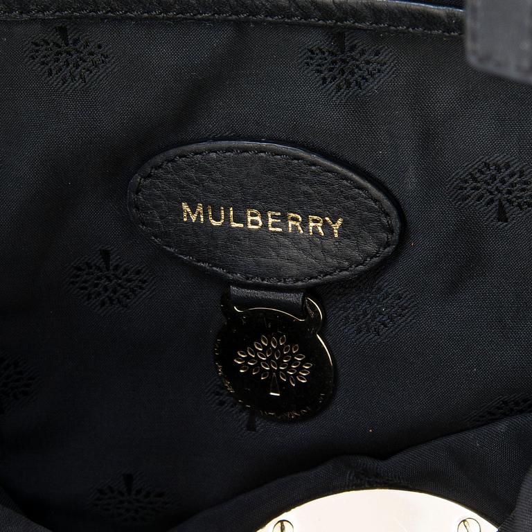 Mulberry, a black leather 'Daria' hobo bag.