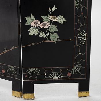 A pair of folding screens, China, second half of the 20th century.