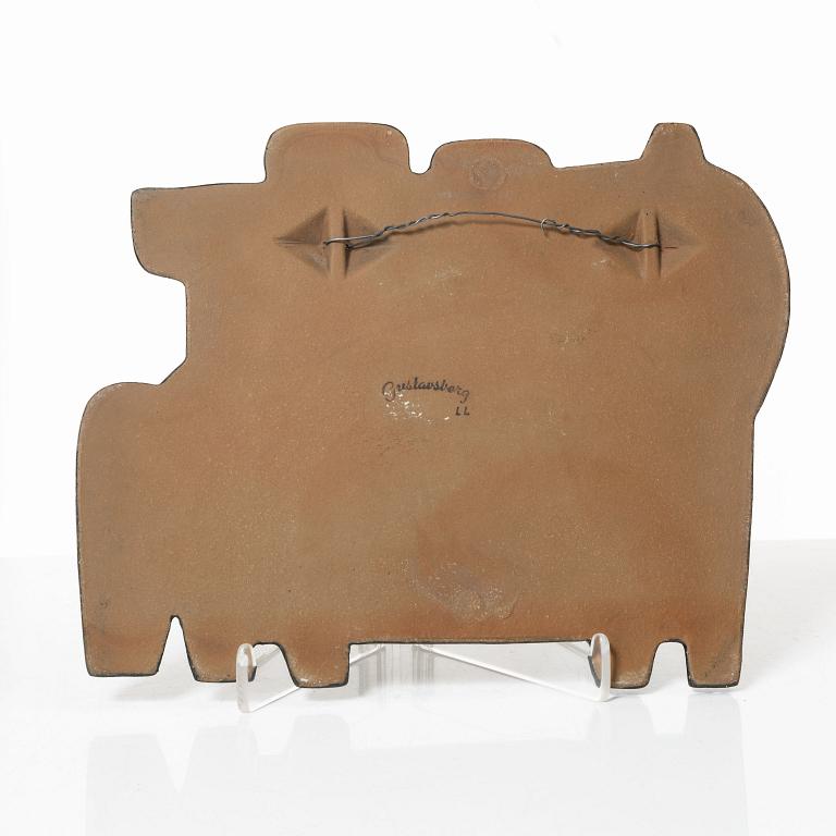 Lisa Larson, a 'Ryttare' wall plaque, Gustavsberg.