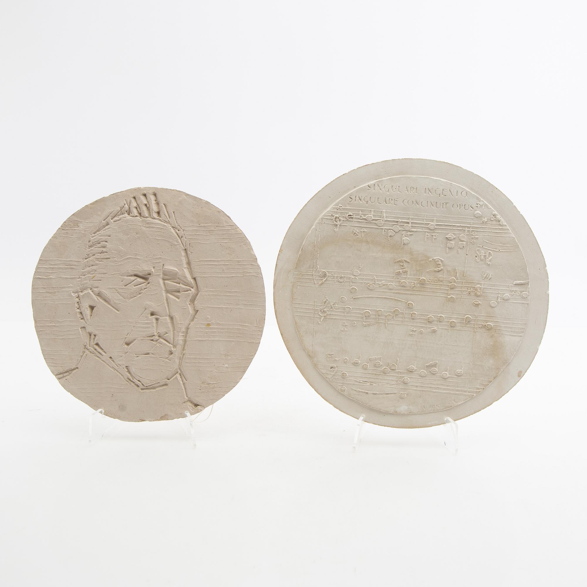 Arne Jones, reliefs 2 pcs, "Berwald", 1968-69.