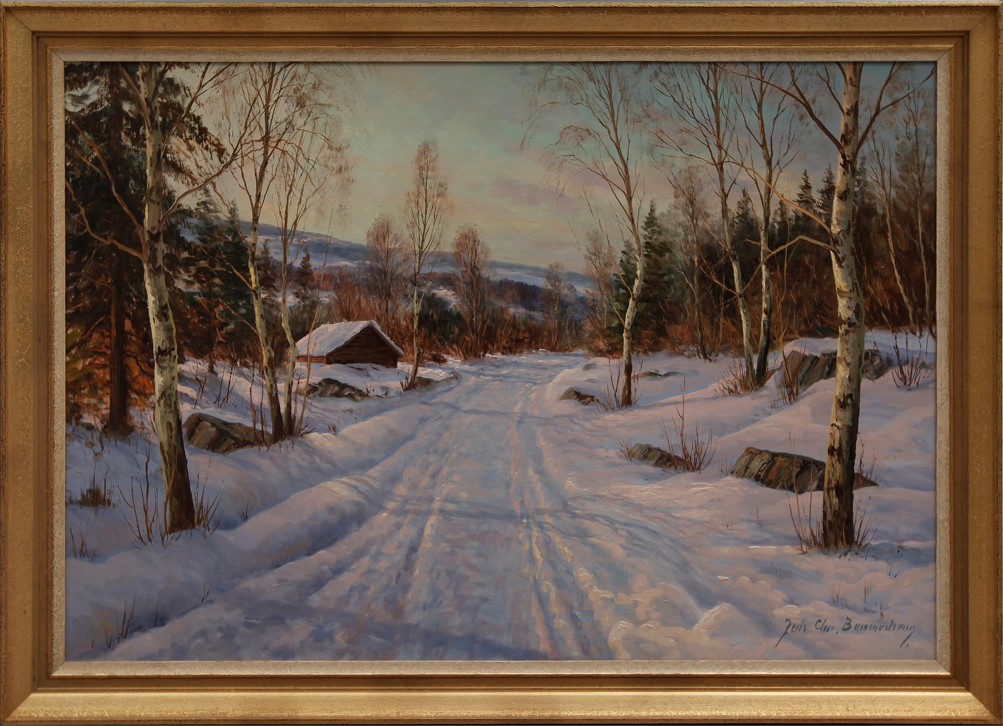 JENS CHRISTIAN BENNEDSEN, olja på duk, signerad.