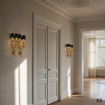 Wall sconces, a pair, France, second half of the 20th century.