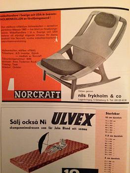 A "HOLMENKOLLEN" CHAIR BY ARNE TIDEMAND RUUD, A/S INVENTAR, GJÖVIK, 1960´S.