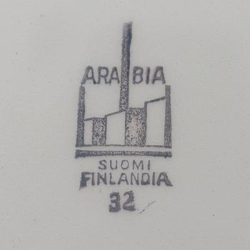 Dinnerware, 42 pieces, Arabia, Finland, 1932-1949.
