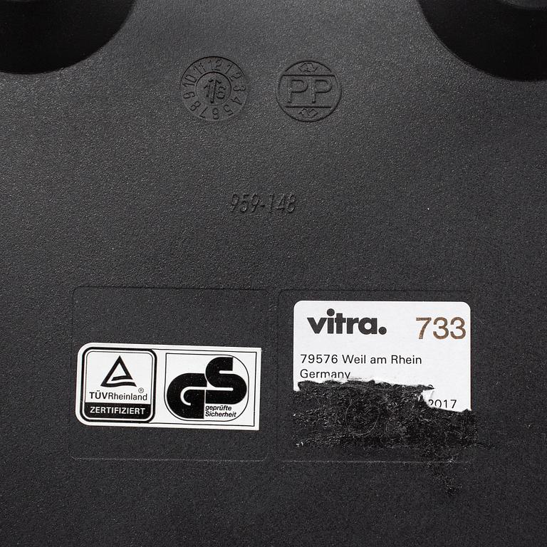 CHARLES & RAY EAMES, a pair of 'DAW' armchairs, Vitra, 2017.