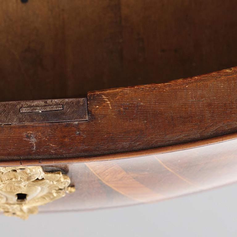 A Swedish Rococo commode by G Foltiern (master in Stockholm 1771-1804).