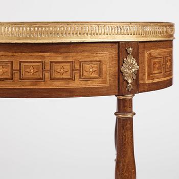 A Gustavian marquetry and gilt-brass mounted tray-table by G. Iwersson (master 1778-1813).