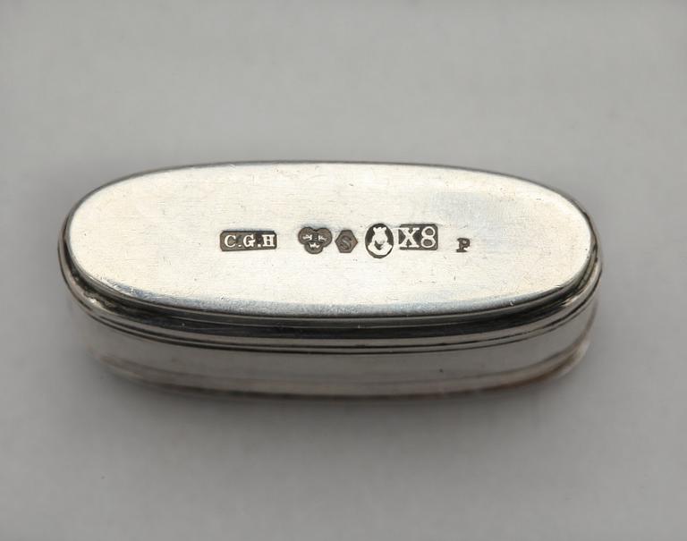 DOSOR, 19 st, silver, olika nationaliteter, 1800-1900-tal. Total vikt ca 364 g.