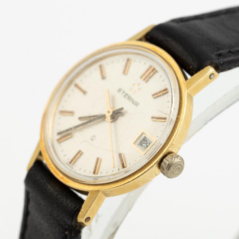 Eterna, Q, wristwatch, 22 mm.