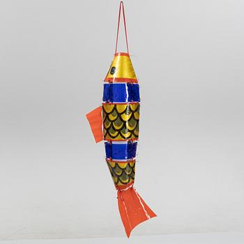 Ulla Forsell, a glass sculpture of a Japanese style carp, signed and dated 1995.