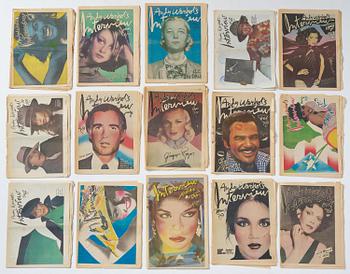 Andy Warhol, Samling av Warhol-relaterade tidningar, böcker och vinylskivor.