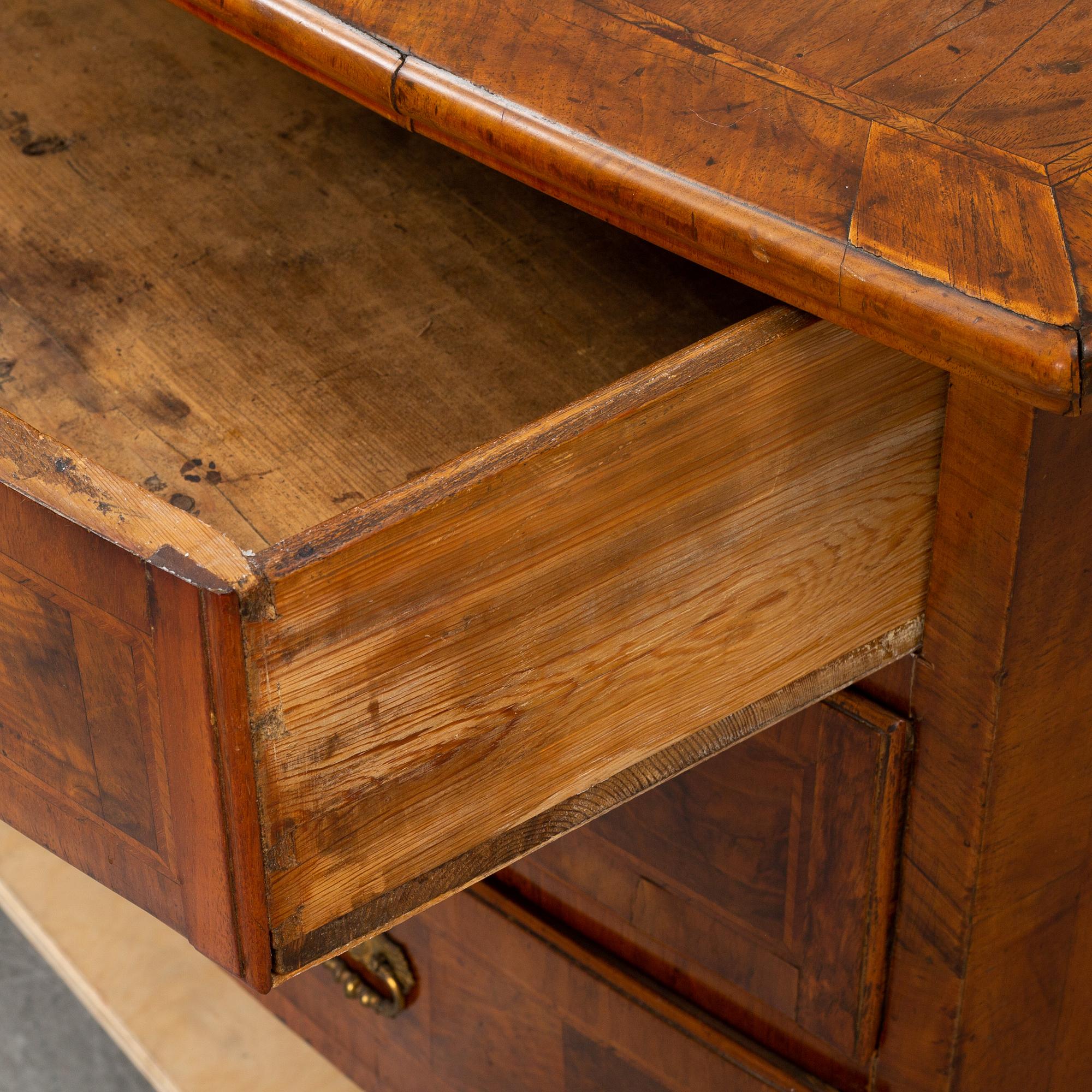 A Swedish Baroque bureau, 18th Century.