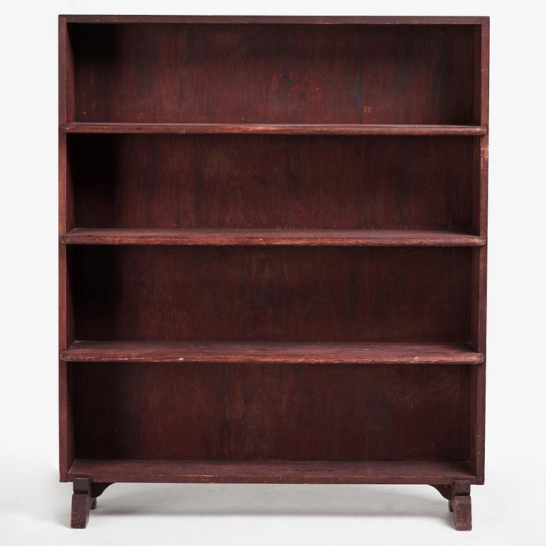 Axel Einar Hjorth, a stained pine "Sport" bookcase, Nordiska kompaniet, 1930's.