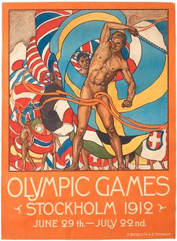 405. Olle Hjortzberg, Olympic Games Stockholm 1912.