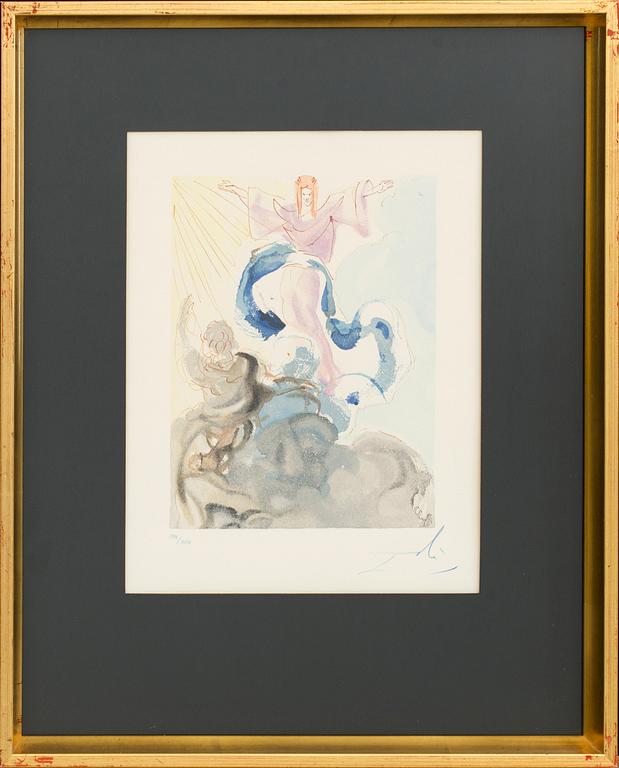 SALVADOR DALÍ, woodcut, signed and numbered 104/150.