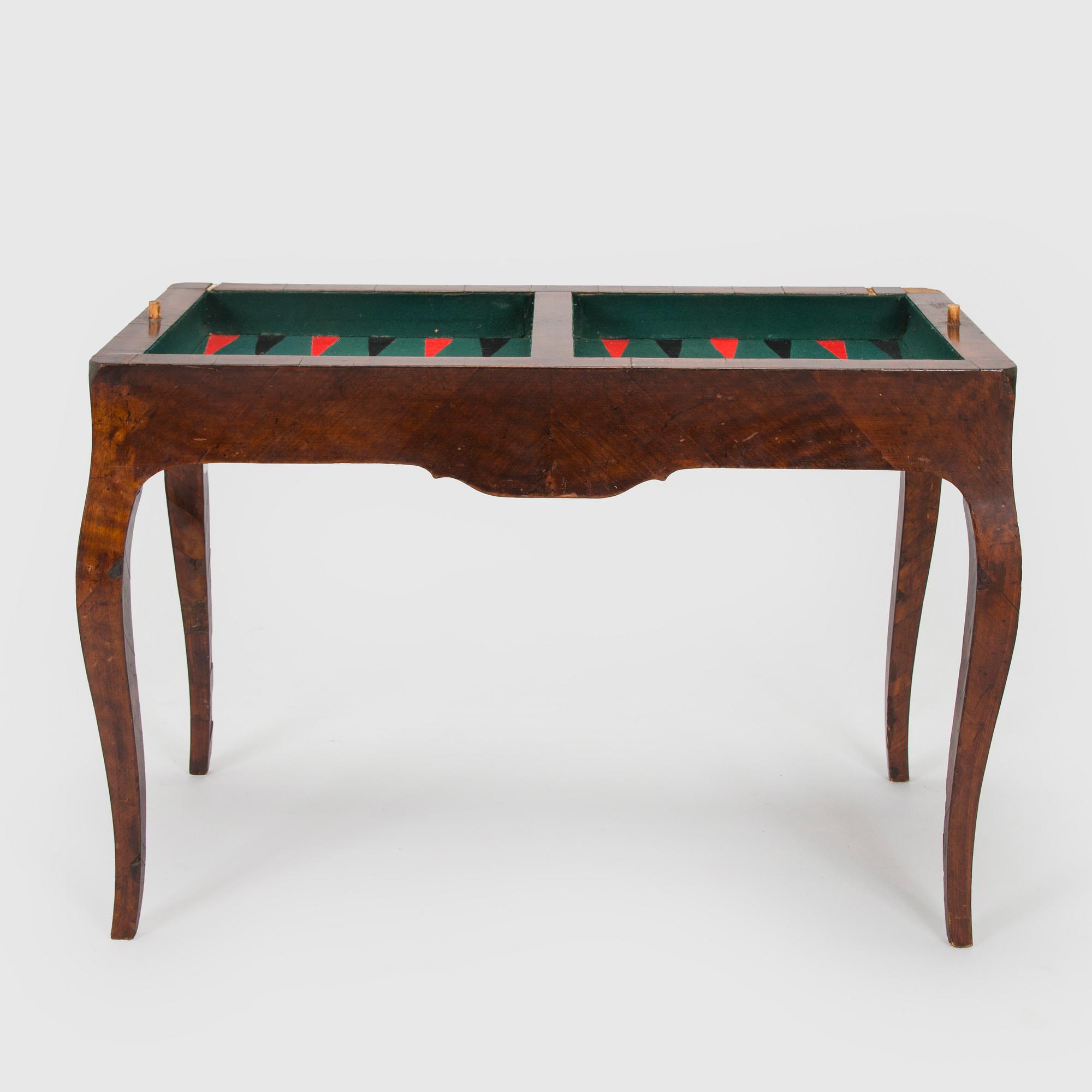 Spelbord, 1700-talets senare hälft. Rokoko.