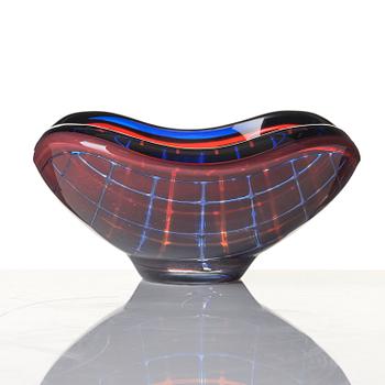 Sven Palmqvist, a "Dubbel-Ravenna" (Double Ravenna) glass bowl, Orrefors, Sweden, 1961, nr 1858.