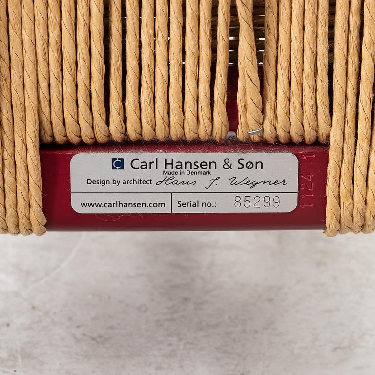 Hans J. Wegner, three  model CH-24/"Wishbone Chair", Carl Hansen & Son, Denmark.