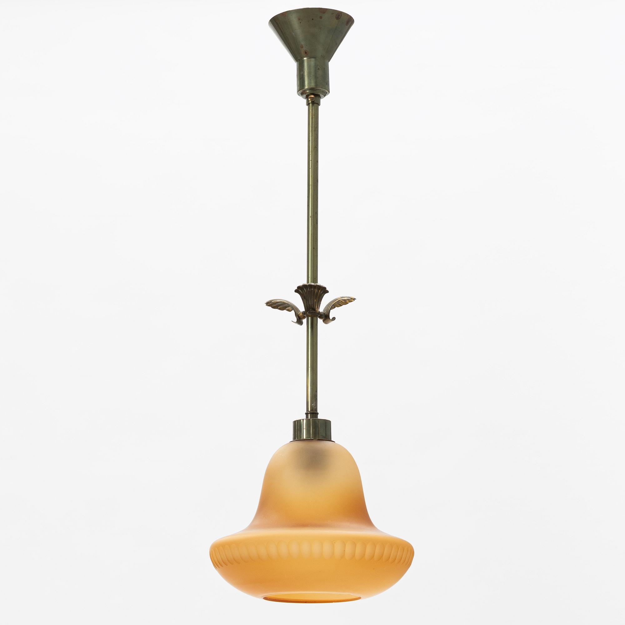 Harald Notini, a ceiling lamp model "6605", Arvid Böhlmarks Lampfabrik, Stockholm 1930s.