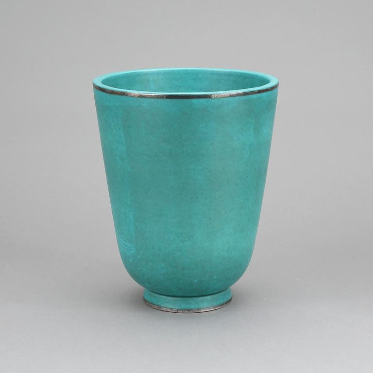 VAS, stengods, "Argenta", Wilhelm Kåge, Gustavsberg, 1950-60-tal.