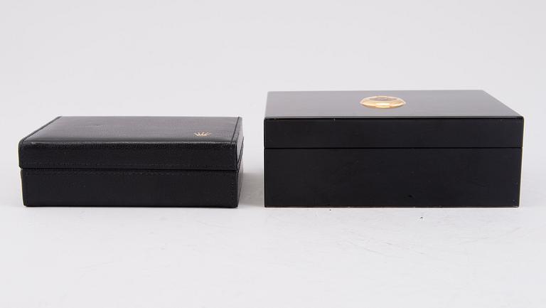 ROLEX BOXES, 2 PIECES, Montres Rolex S.A 50.00.09 and 49.00.71.