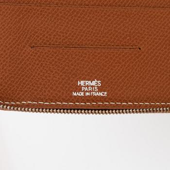 Hermès, a Cognac veau epsom 'Globe-trotter zip', 2005.