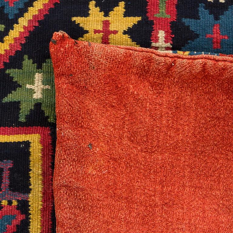 A Swedish flatweave agedyna dated 1812 ca 123 x 50 cm.