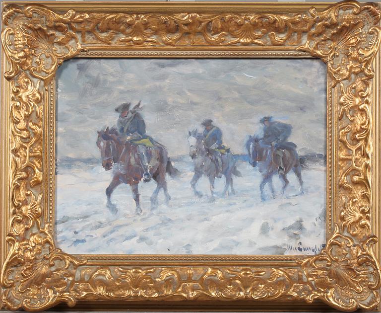 ALEXANDER LANGLET, olja på duk, signerad.