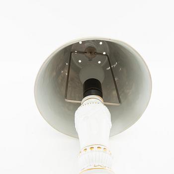 Table lamp Plaue Germany first half/mid 20th century porcelain.