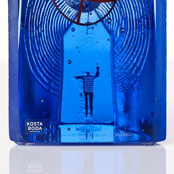 Bertil Vallien, sculpture, "The sky is the limit", glass, Kosta Boda.