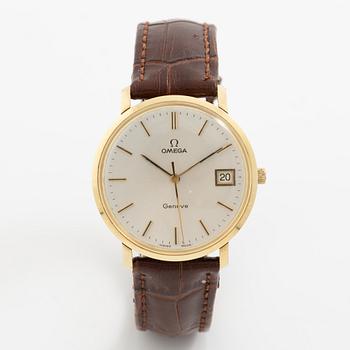 Omega, Genève, wristwatch, 34 mm.