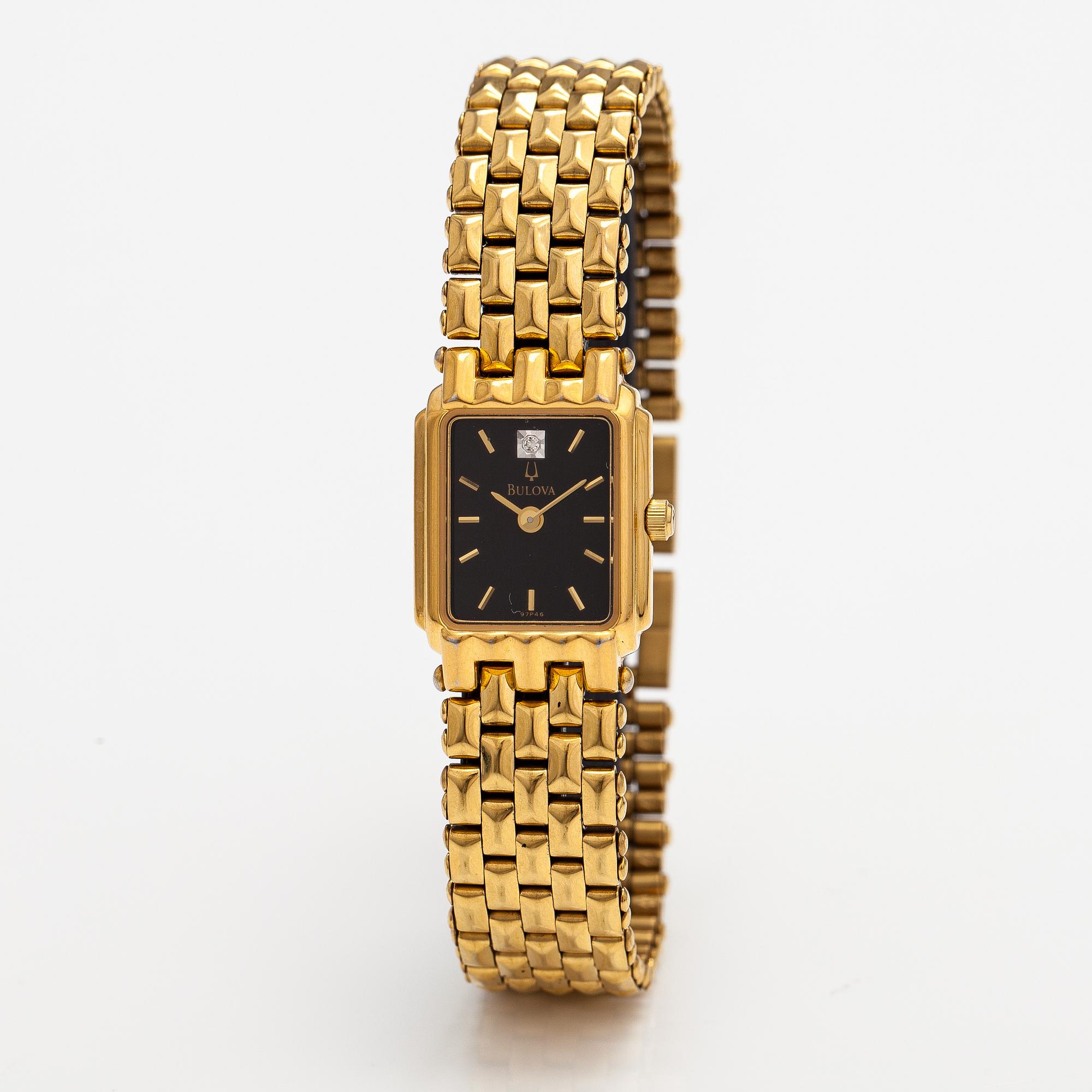 Bulova, wristwatch,17 x 21 mm.