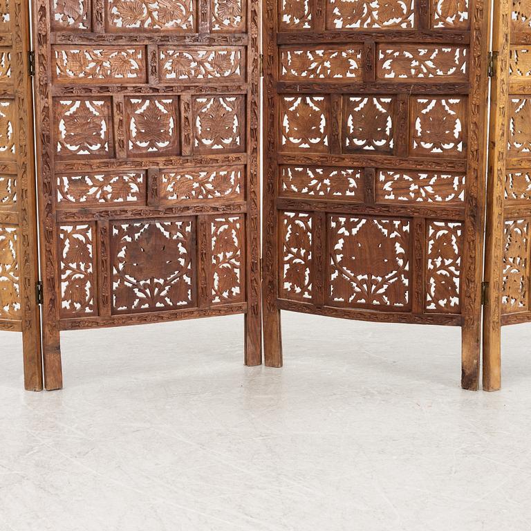 A folding screen, probably Indonesia, late 20th Century.