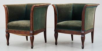 FÅTÖLJER, ett par, Sverige, 1930/40-tal.