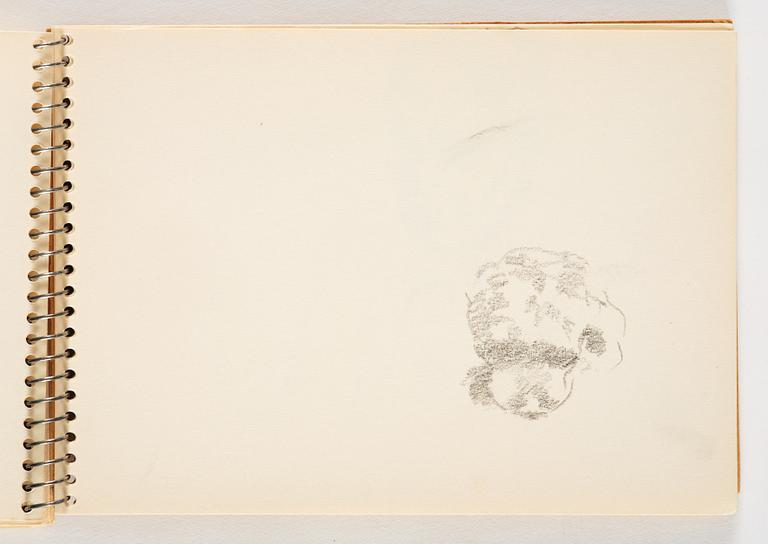 Lotte Laserstein, 1 skissblock med ca 14 teckningar varav 1 signerad.